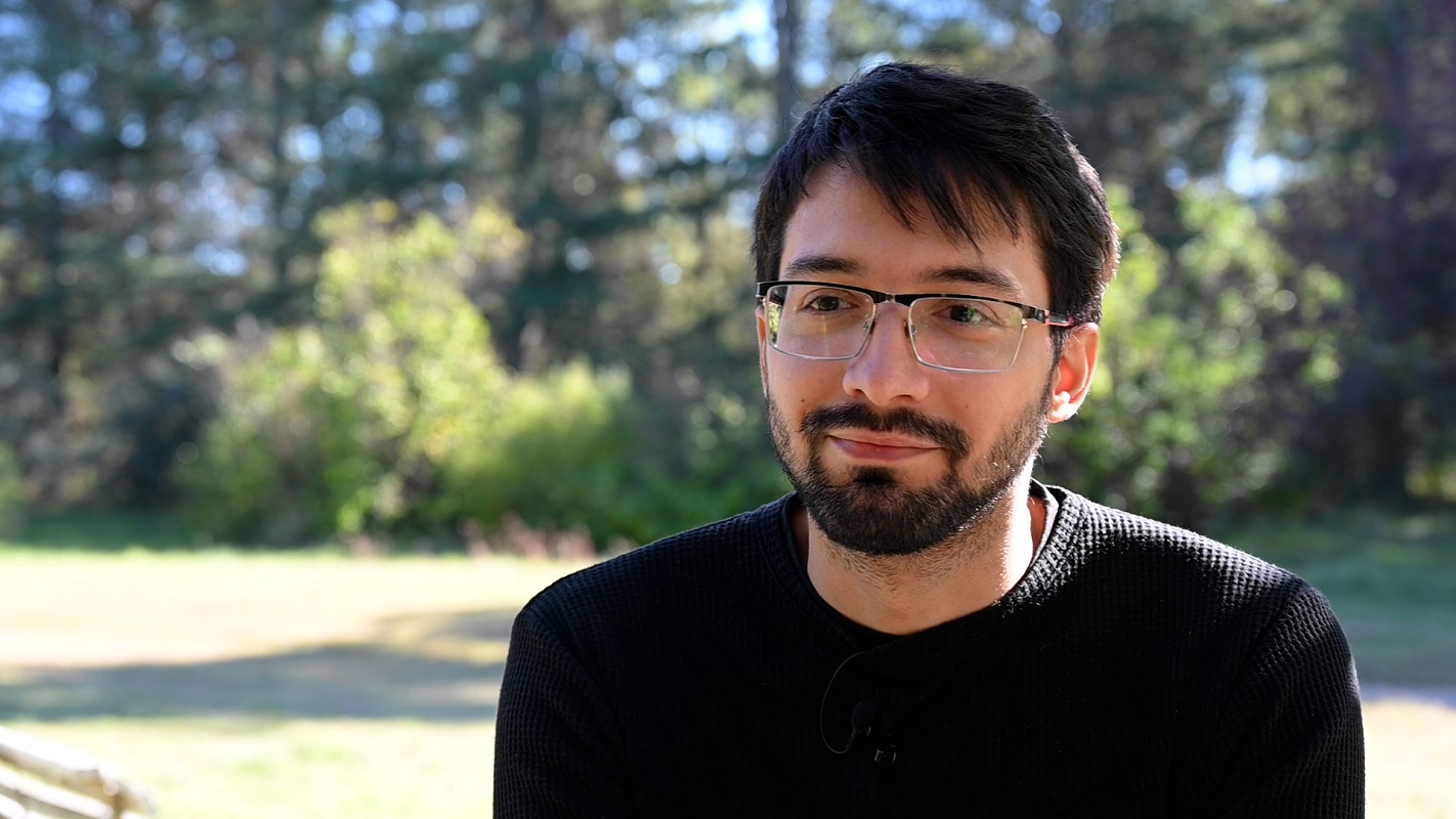 Nicolás Peralta Seen, estudiante y autor del hallazgo.